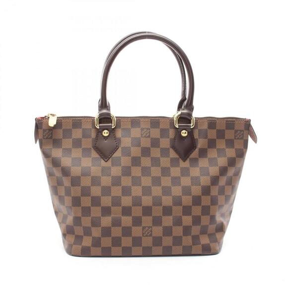 LOUIS VUITTON Brown Damier Leather Tote Bag - Picture 1 of 11